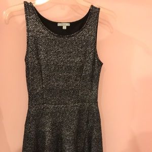 Shimmer fit and flare dress